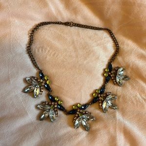 Blue and pink sparkle necklace